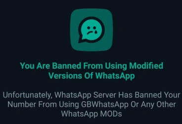 WhatsApp account ban warning example